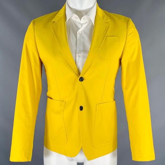 MARC by MARC JACOBS Size XS Yellow Cotton Single Breasted Sport Coat - Picture 1 of 9